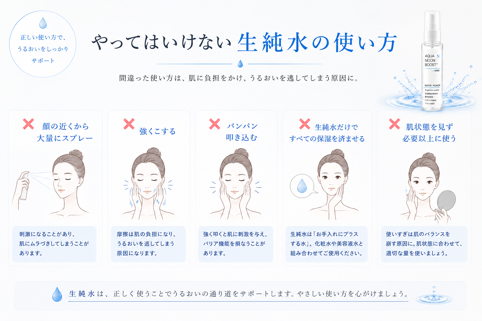 生純水のやってはいけない使い方と注意点